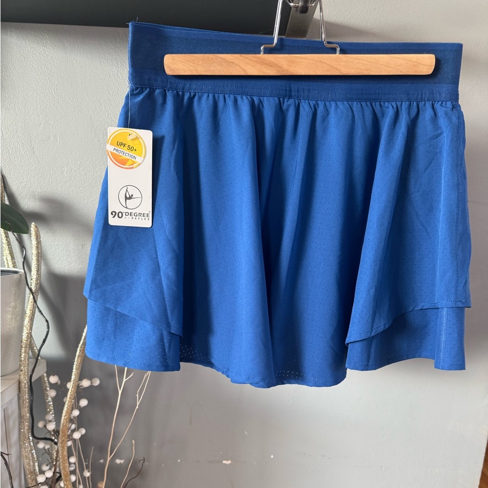 90 Degree By Reflex Women's Vibrant Blue Mini Skirt